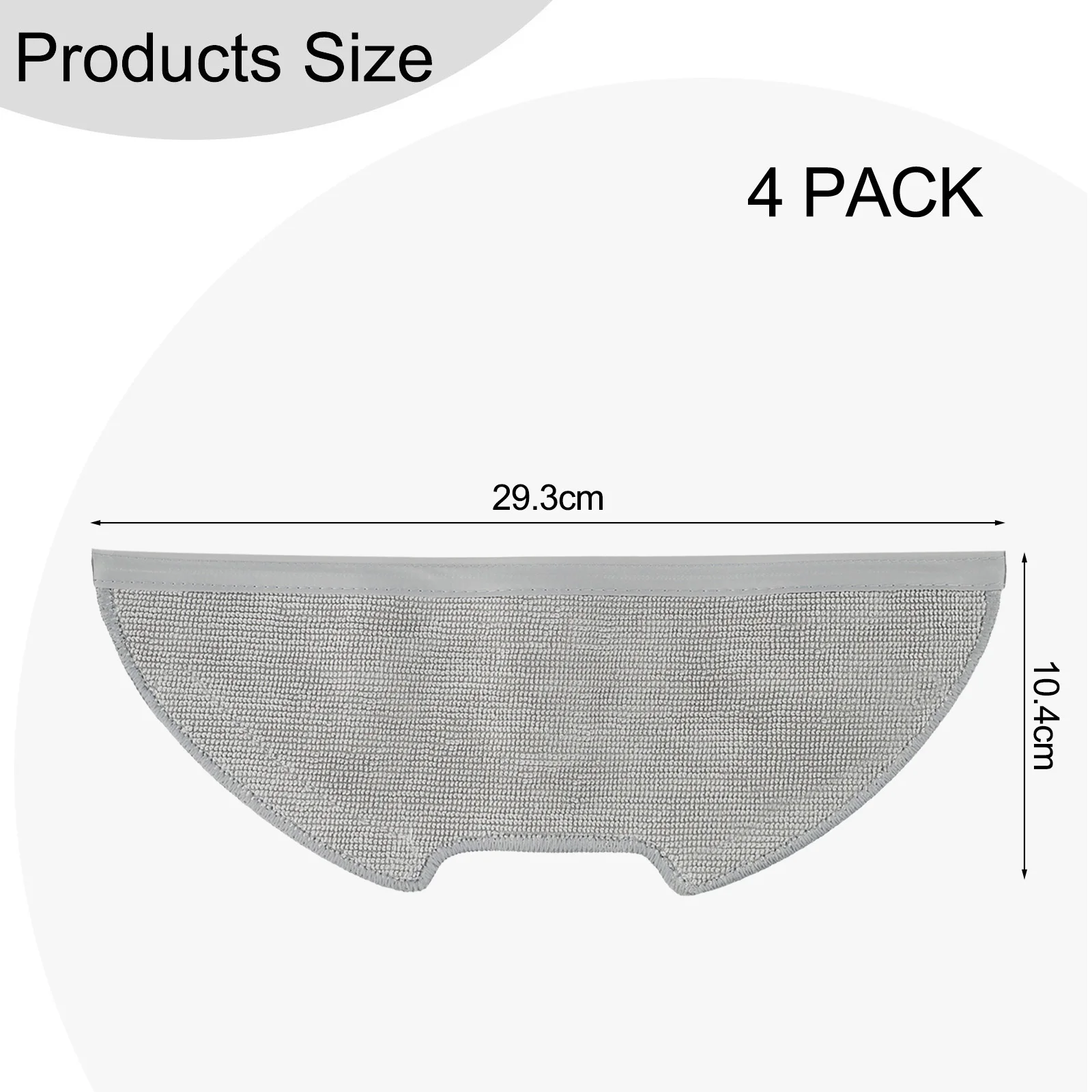 

Home Cleaning 10 Pieces Mop Cloth Kit Sturdy Vacuum Mop Cloth Replacement Sturdy Construction Microfiber Material