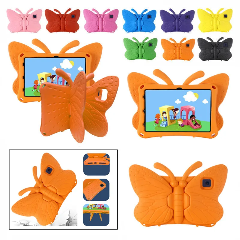 

For Samsung Galaxy Tab S5E 10.5 Inch 2019 SM-T720 T725 Cute Kids Case Shockproof EVA Butterfly Pattern Stand Protective Cover