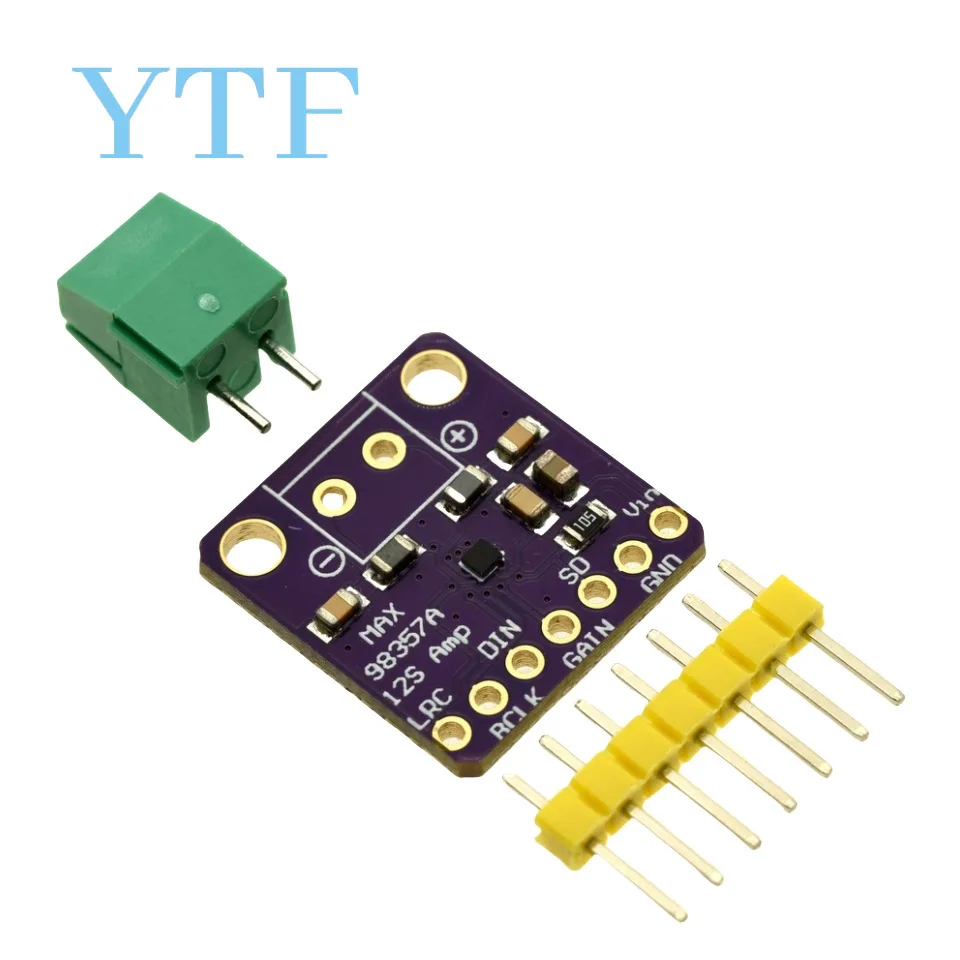 1-50pcs MAX98357A I2S Class D Audio Amplifier – 3W Digital Power Module for DIY Speakers & Smart Voice Systems