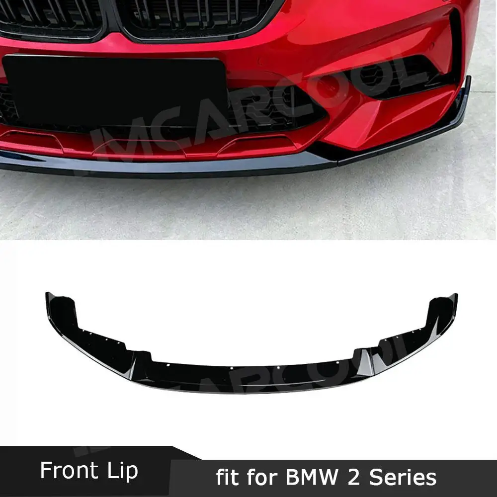 

JMCARCOOL Front Chin Spoiler Cover Car Front Bumper Lip Bodykit Splitters For BMW 2 Series F87 M2 2016- 2021 Car Accessories
