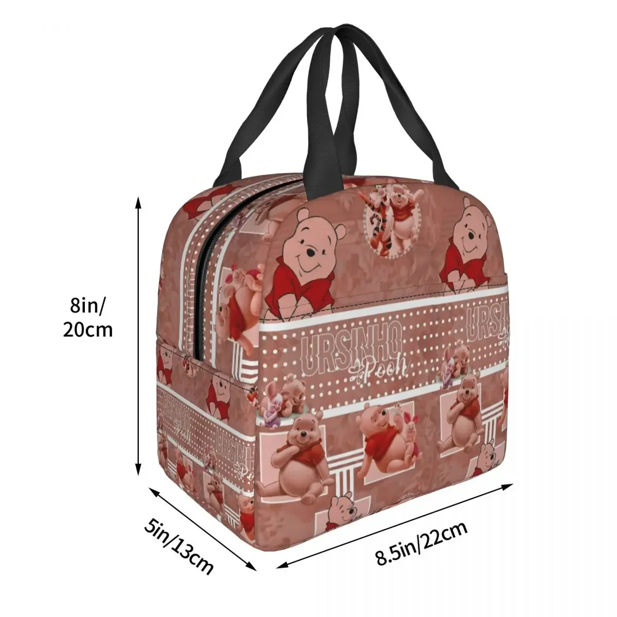 Winnie The Pooh borse per il pranzo isolate borsa termica contenitore per pasti Tote a tenuta stagna Lunch Box per uomo donna lavoro Picnic