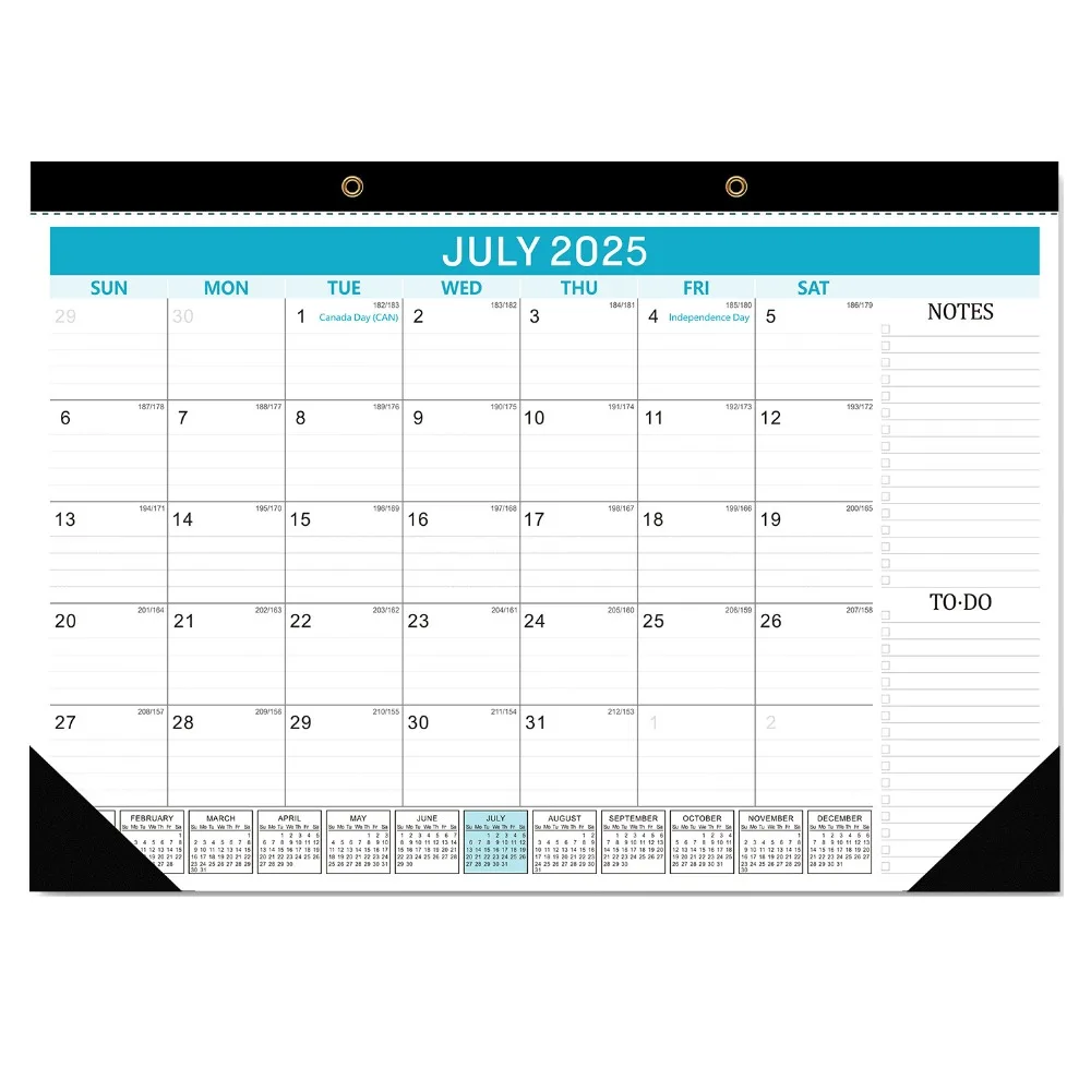 

Creative Wall Calendar Monthly Layout Premium Paper 18-Month Calendar Spacious Bright Monthly Planner Calendar Wall Mount