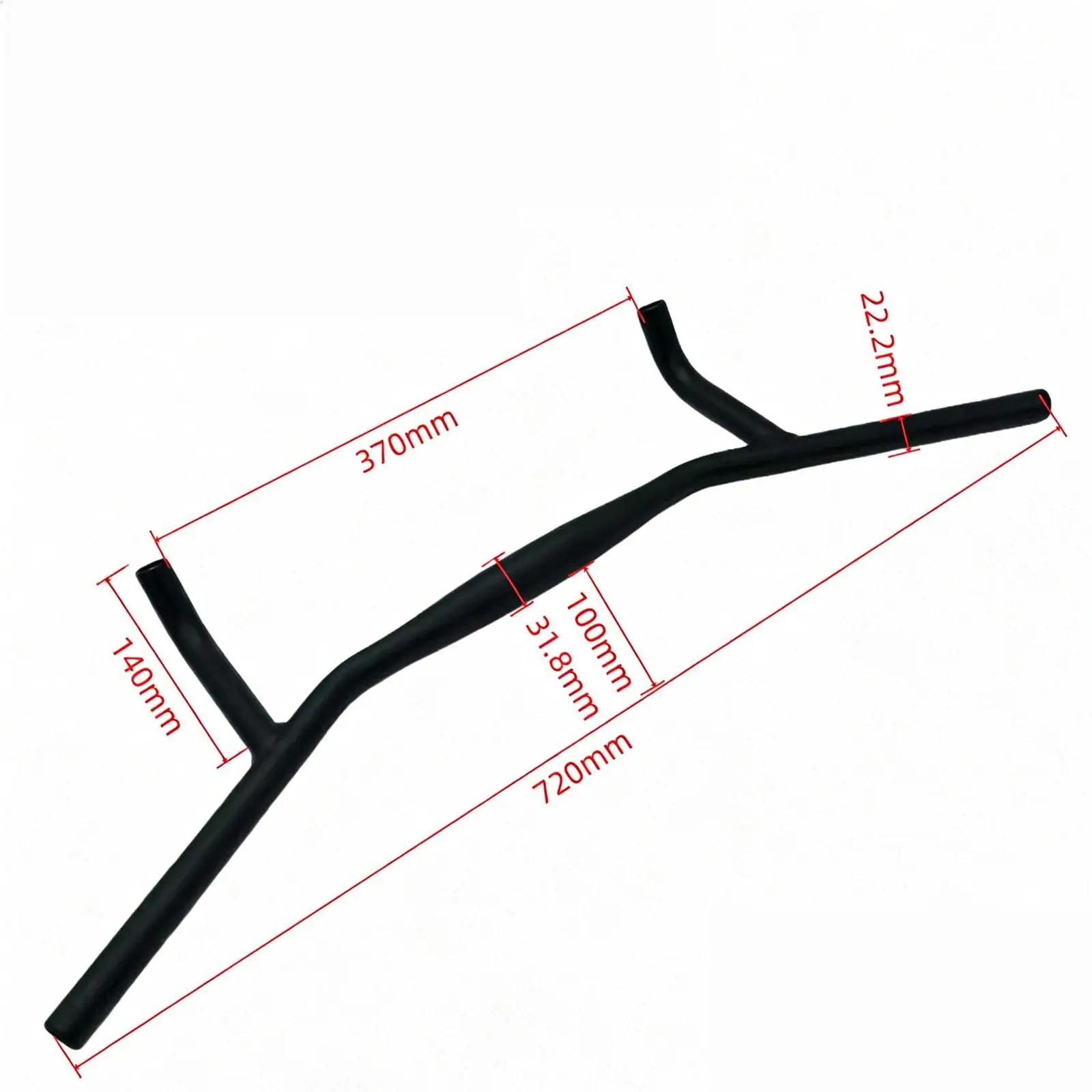 Fahrradlenker, externer Schwenkwinkel-Lenker, einfache Installation, Ersatzteil aus Aluminiumlegierung für mehrere Fahrradzubehörteile