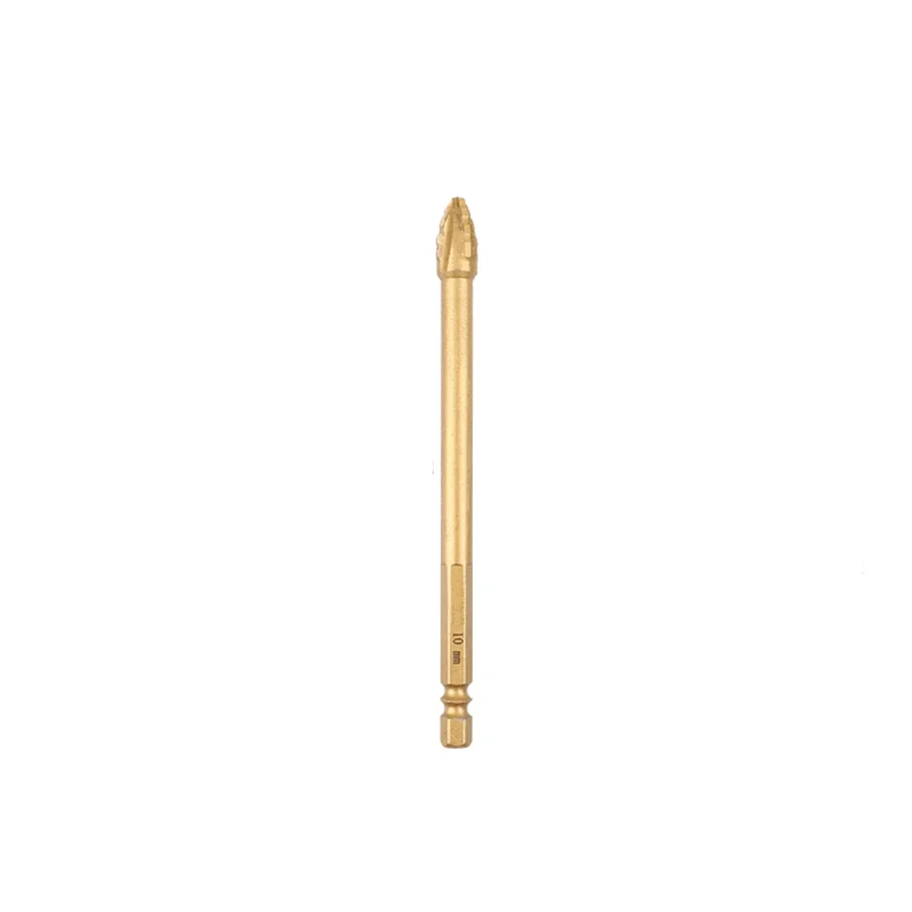 Drill Bit Set 6/8/10/12mm Hex Shank Hole Opener Drill Bit For Tile, Glass, Marble With Hex Shank Drilling Power Tools