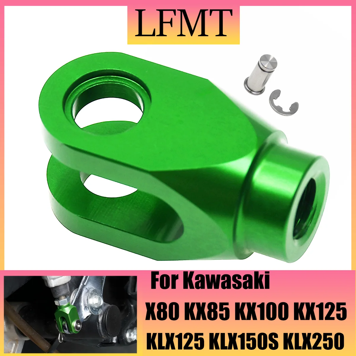 Motorcycle Rear Brake Clevis For Kawasaki KX250 KLX125 KLX150S KLX250 KX80 KX85 KX100 KX125 For Suzuki  RM85 RM125 RM250 RM80