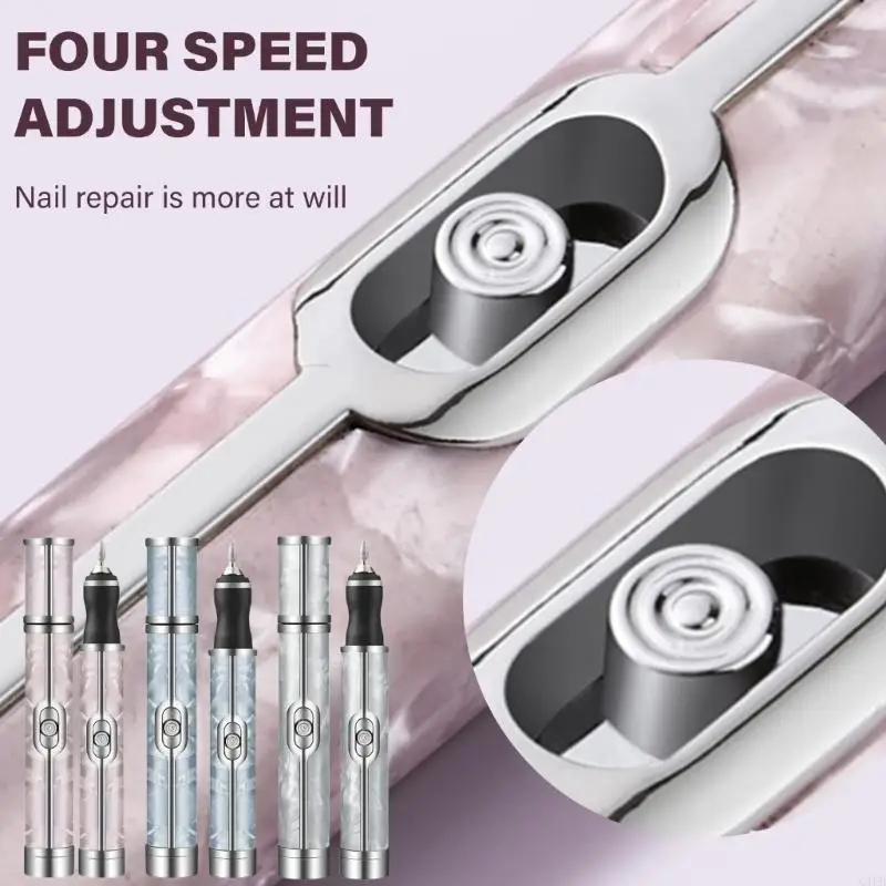 Q1FB Compacte elektrische nageloefening voor salonkwaliteit manicures 15000 tpm draadloos en oplaadbaar apparaat voor gelnagels