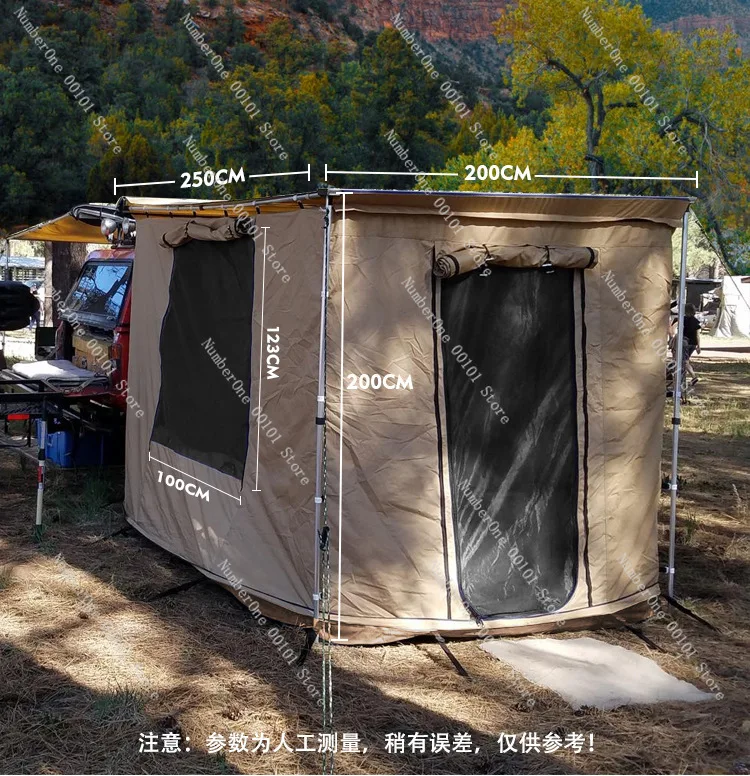 Car Awning Side Tent, Outdoor Camping SUV Vehicle Awning, Car Canopy Shelter for Overlanding