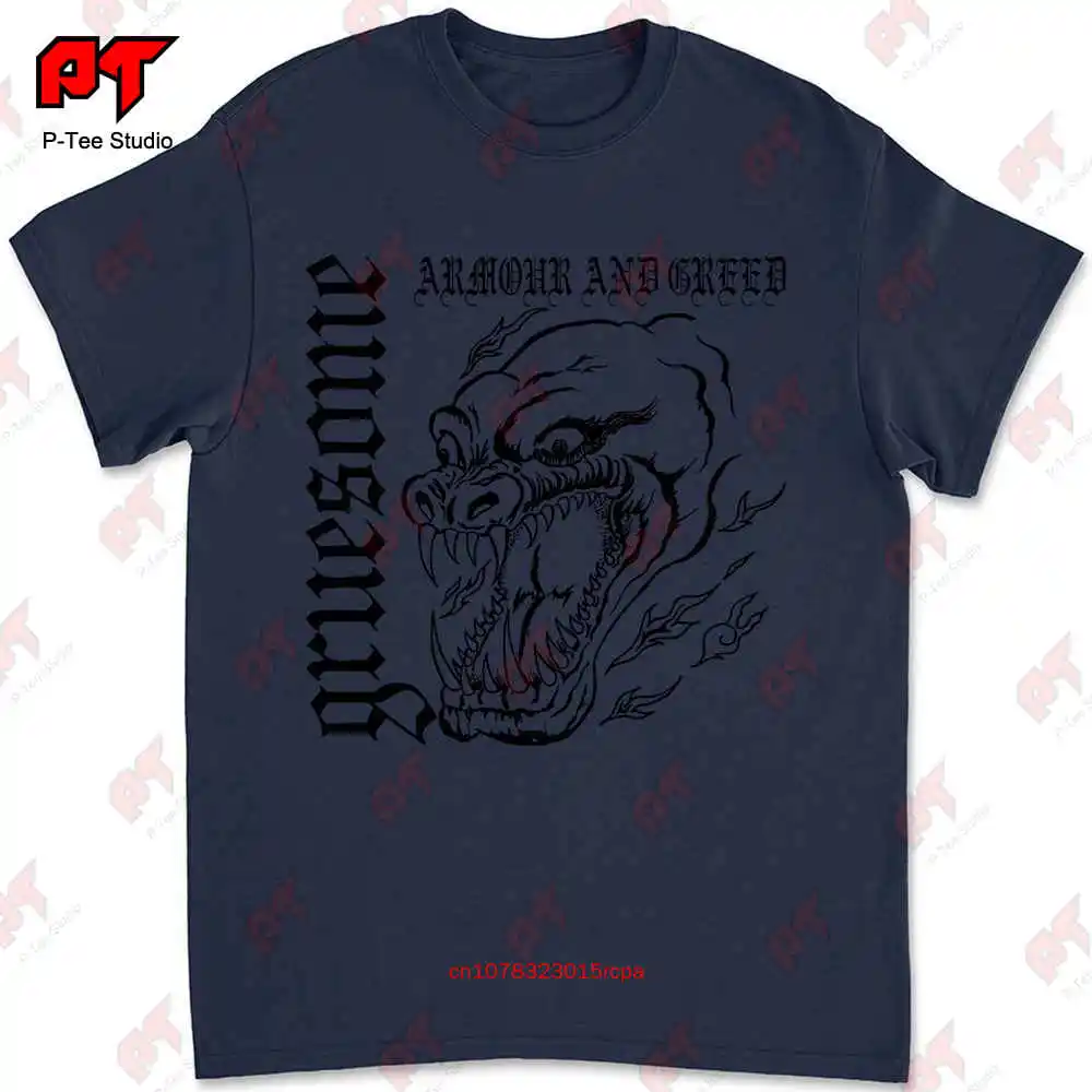 Gruesome Armour And Greed Japanese Oi! Skinhead Music T-shirt UY0B