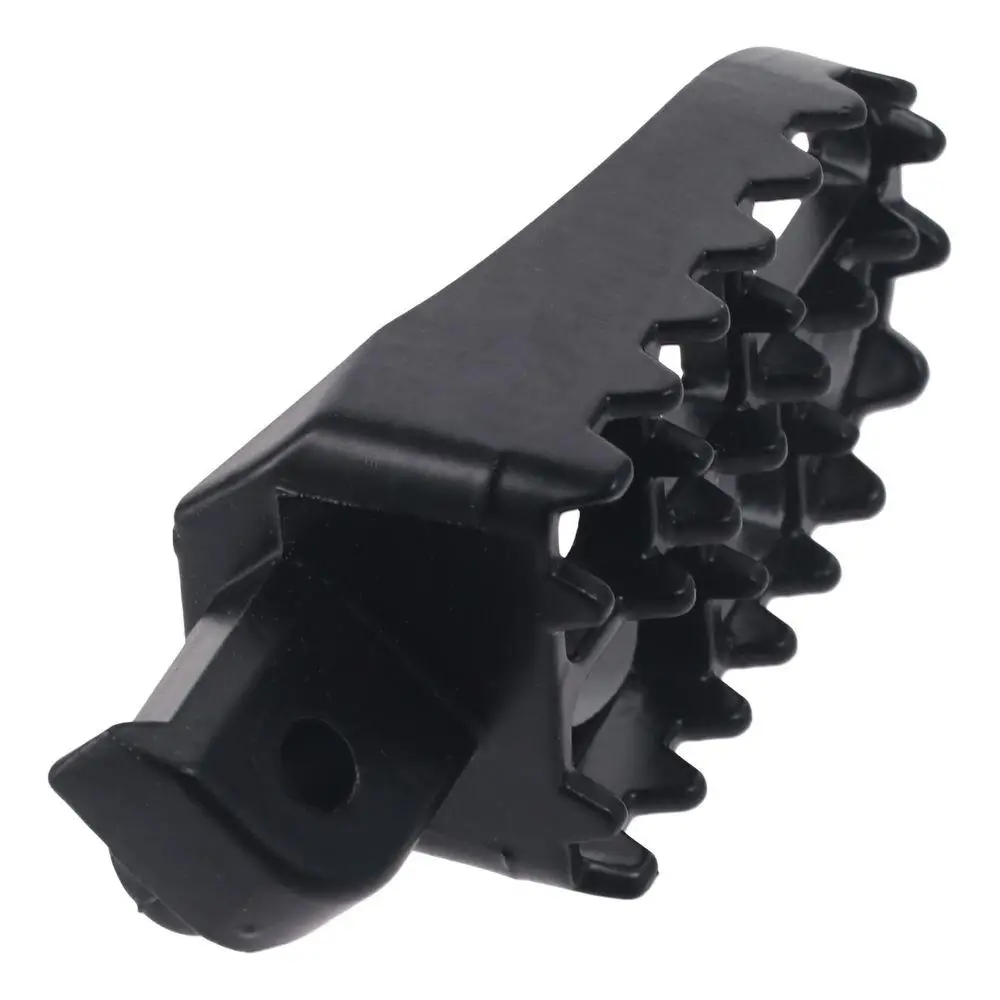 Black Dirt Bike Foot Pegs Aluminium 110x49mm(4.33x1.93in) Dirt Bike Footrest Hole Diameter 8mm(0.31in)