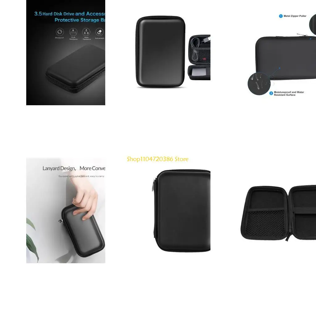 

K0EA Portable Case for Carrying Power Backup ChargingUSB Cable Battery