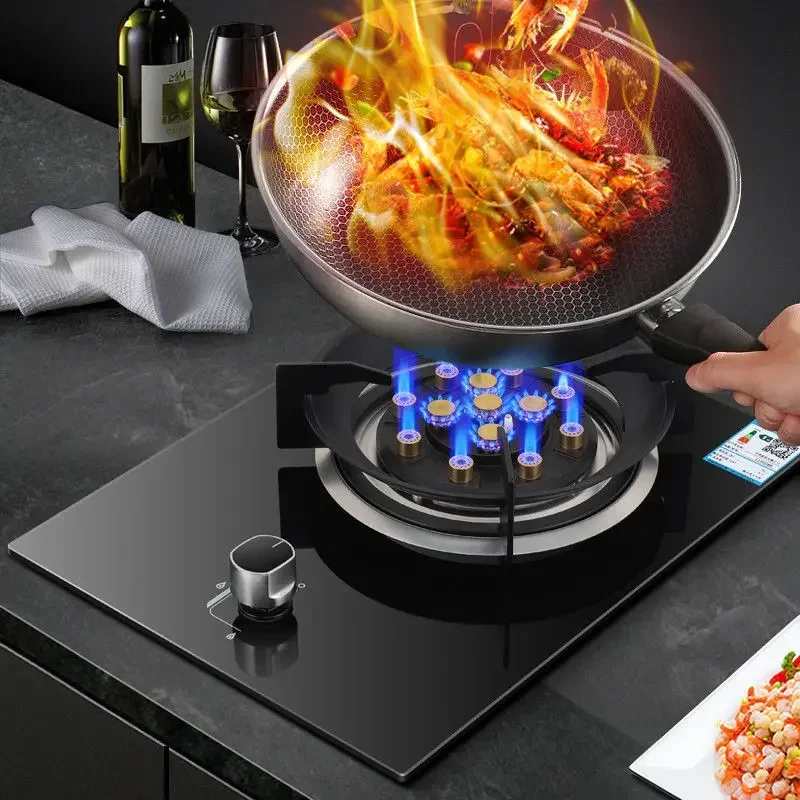 Household 9.0KW gas stove single stove stainless steel embedded natural gas table gas stove liquefied gas stove 7.2KW