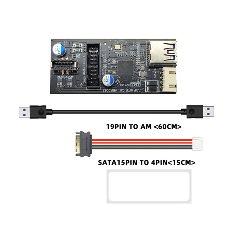 Header 19Pin a tipo E + scheda madre 19pin da 1 a 2 Splitter USB 3.0 Hub adattatore USB Conector connettore USB 19pin