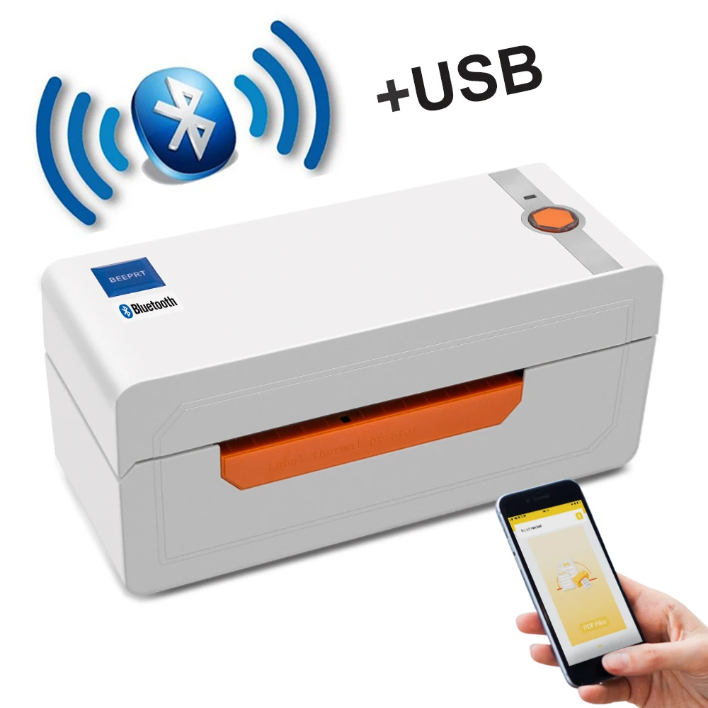 

High Quality USB+Blue Tooth Portable 4X6 Shipping Label Printer for Express