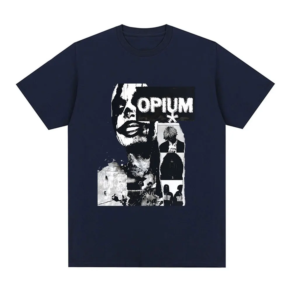 Rapper Playboi Carti  T-Shirt Opium Ken Carson Destroy Lonely Gothic T Shirts Men Women Fashion Vintage Short Sleeve T Shirt