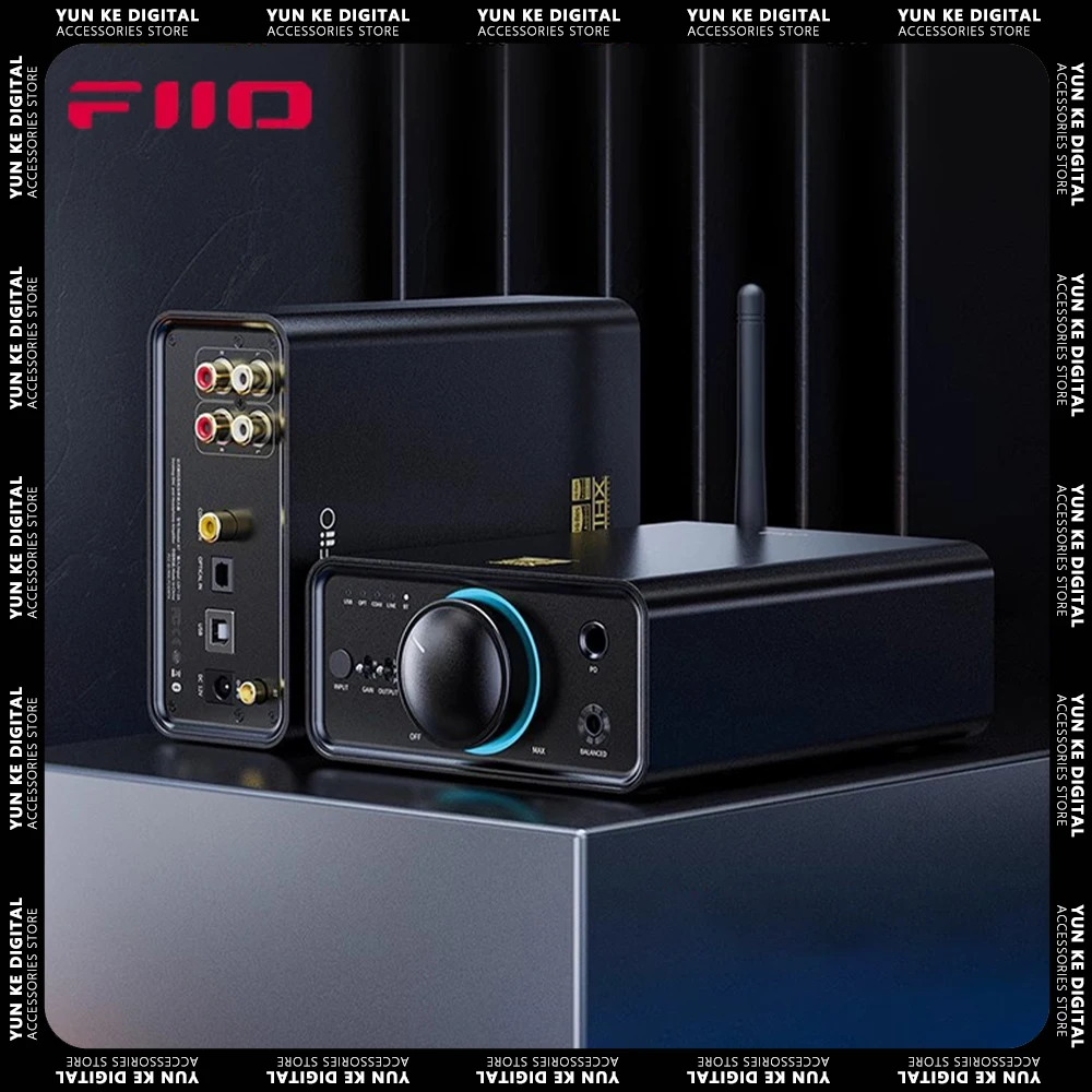 FiiO K7/K7BT HiFi Balanced DAC Headphone Amplifier AK4493S*2, XMOS XU208 PCM384kHz DSD256,USB/Optical/Coaxial/RCA Inputs Custom