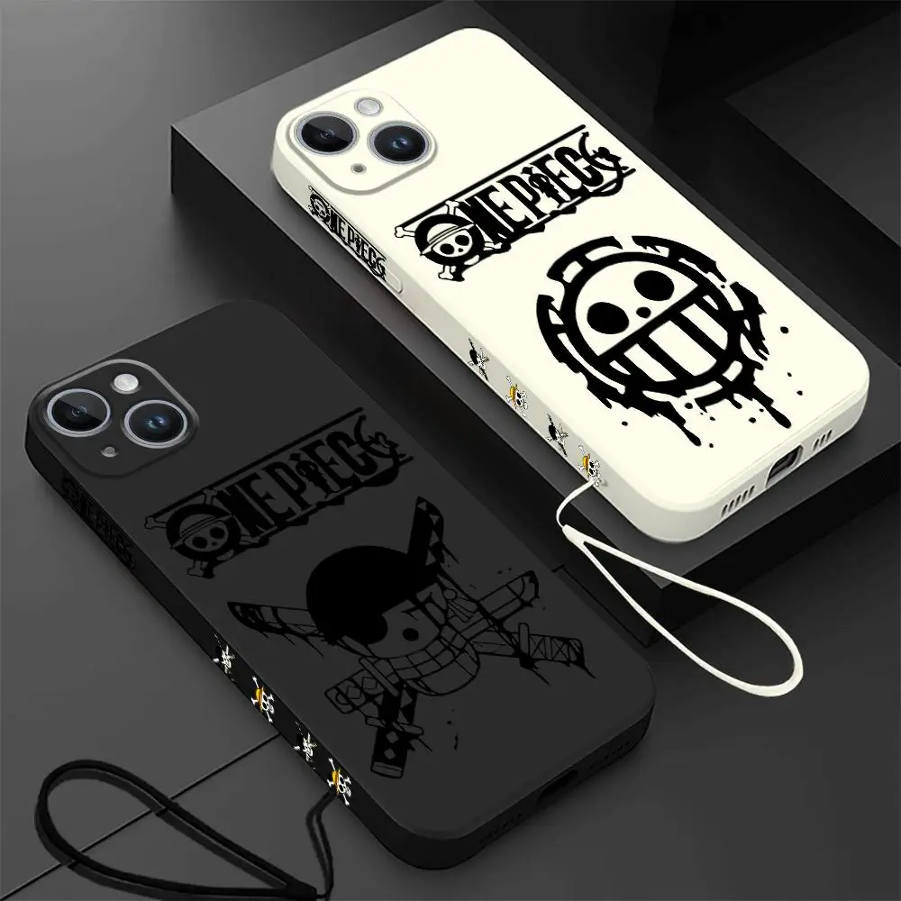 O-Ones Pieces Phone Case for iPhone 14 Plus XR X 13 Pro Max 12 Mini 11 Pro XS Max 7 8 Plus 15 Cover