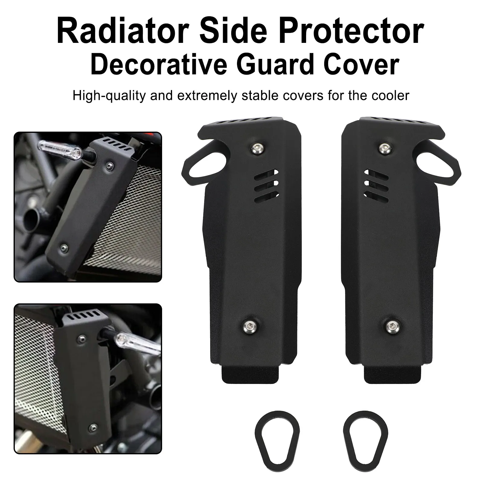 Topteng  Motorcycle Radiator Side Protector Guard Cover For Yamaha MT-07 FZ-07 2021 2022 MT07 FZ07