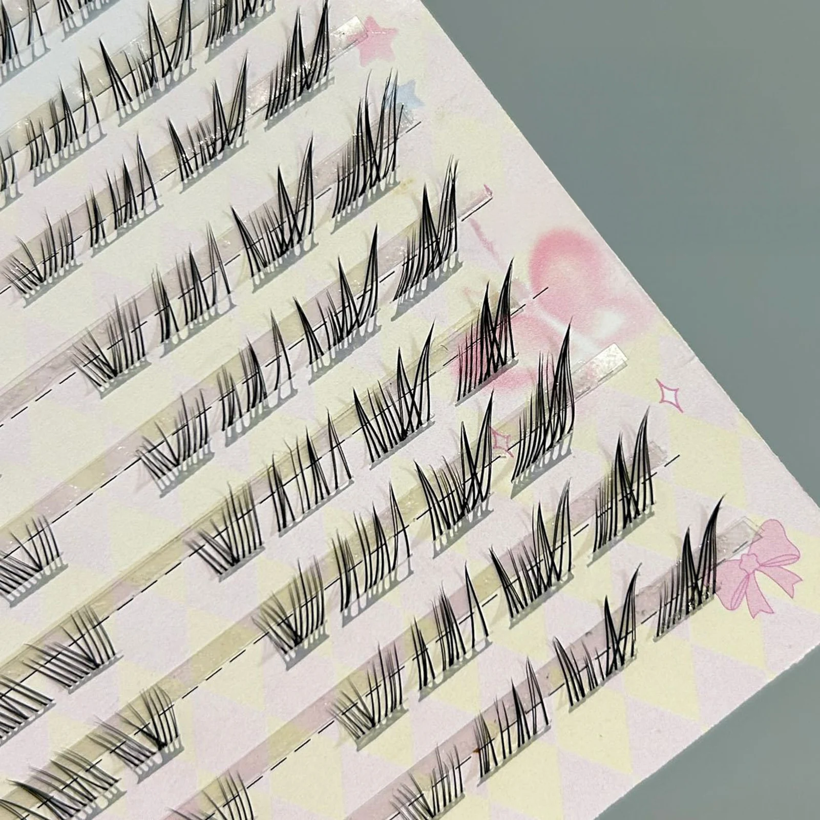 6/10 Rijen Cluster Lash Valse Wimpers Herbruikbare Pluizige Cat Eye Effect Dikke Lange Gesegmenteerde Lash Extension Nertsen Nep Wimpers