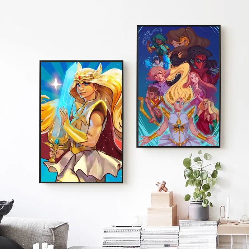 She-Ra and The Princesses of Power Canvas Painting Final Season Cartoon TV Series Show Gifts Wall Prints Room Home Decor Posters