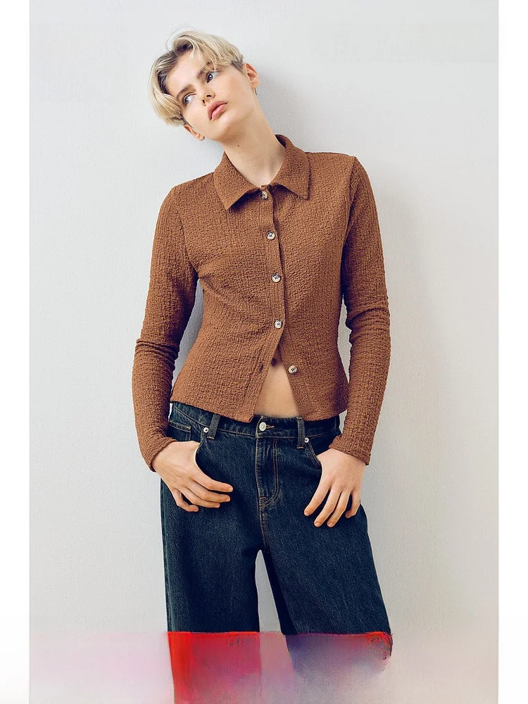 

Low Waist Straight Leg Jeans Women's Faion Simple Design Long Pants H&M Cotton 00% Wide Leg Pants Autumn Season