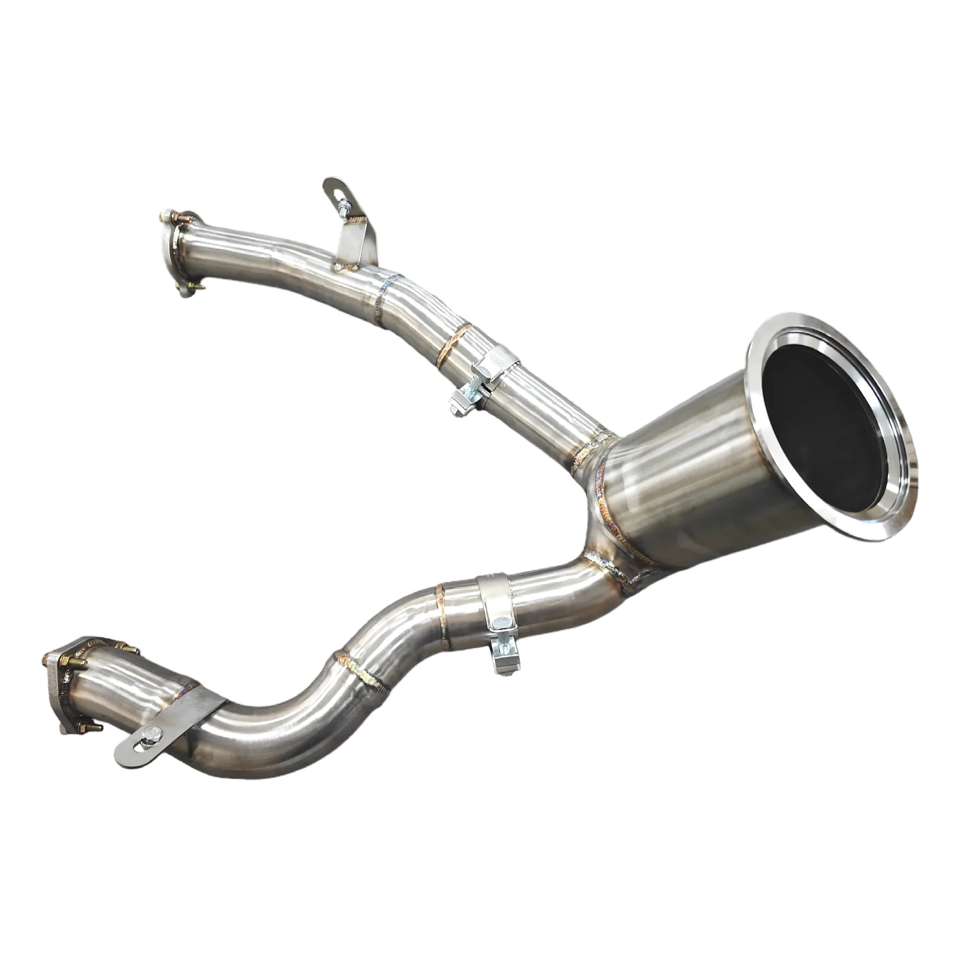 Downpipe Knalpot Stainless Steel Untuk Audi A6 A7 C8 3.0T Racing Downpipe