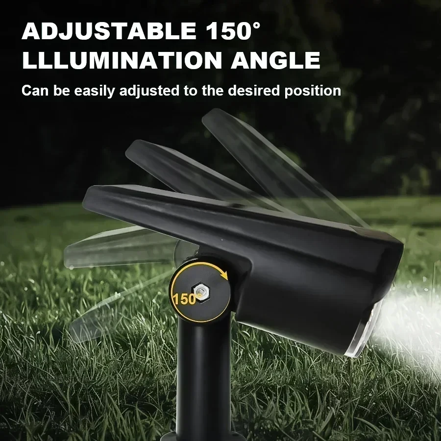 المزدوج أدى ضوء الشمس في الهواء الطلق أضواء المناظر الطبيعية اللون تغيير 2 في 1 اللاسلكية للماء الشمسية الجدار مصباح فناء حديقة #6