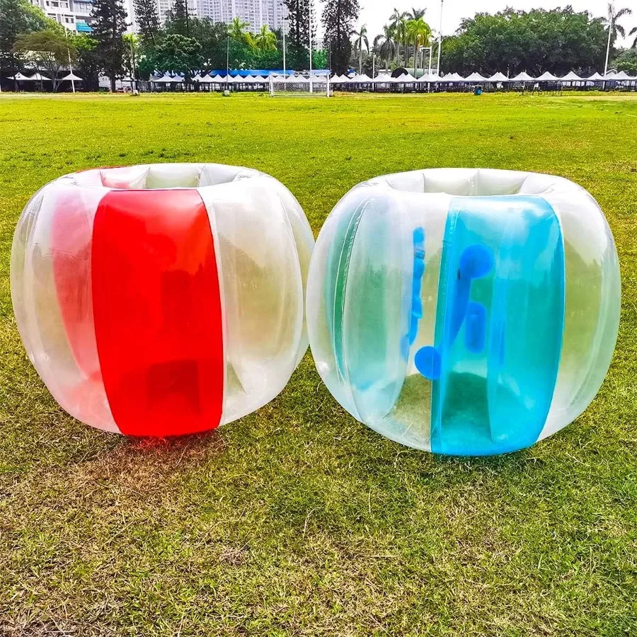 2 Pack Inflatable Bumper Balls for Adults and 4ft/1.2m Giant Sumo Balls Body Bumpers for Outdoor Play Human Bubble Ball and Ham