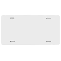 Blank License Plates DIY for Car Heat Transfer Automotive Sublimation Vehicle White Metal License Plate Car Blank License Plates