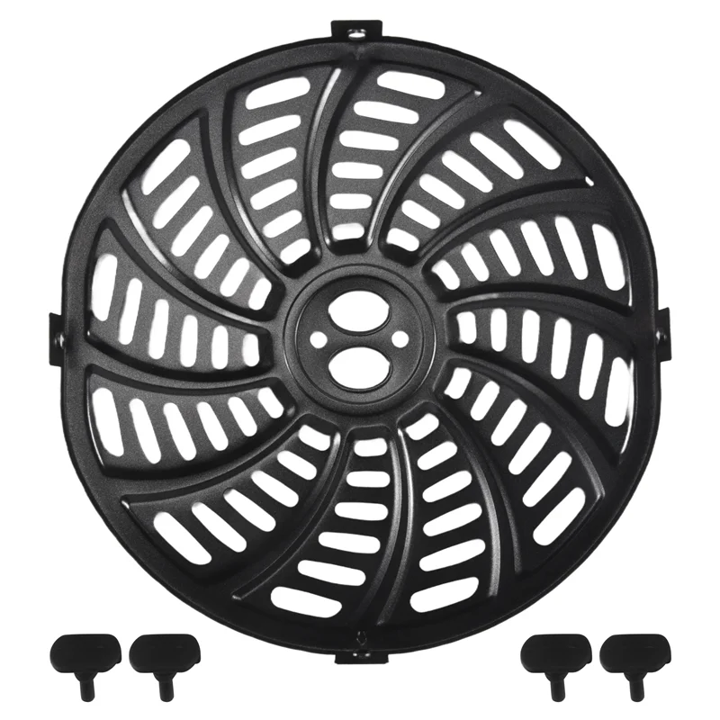 N98R مقلاة هوائية صينية شواء لـ Gourmia GAF698/GAF686 6QT مقلاة هوائية غير لاصقة مقلاة شواء طبق هش آمن للاستخدام في غسالة الأطباق