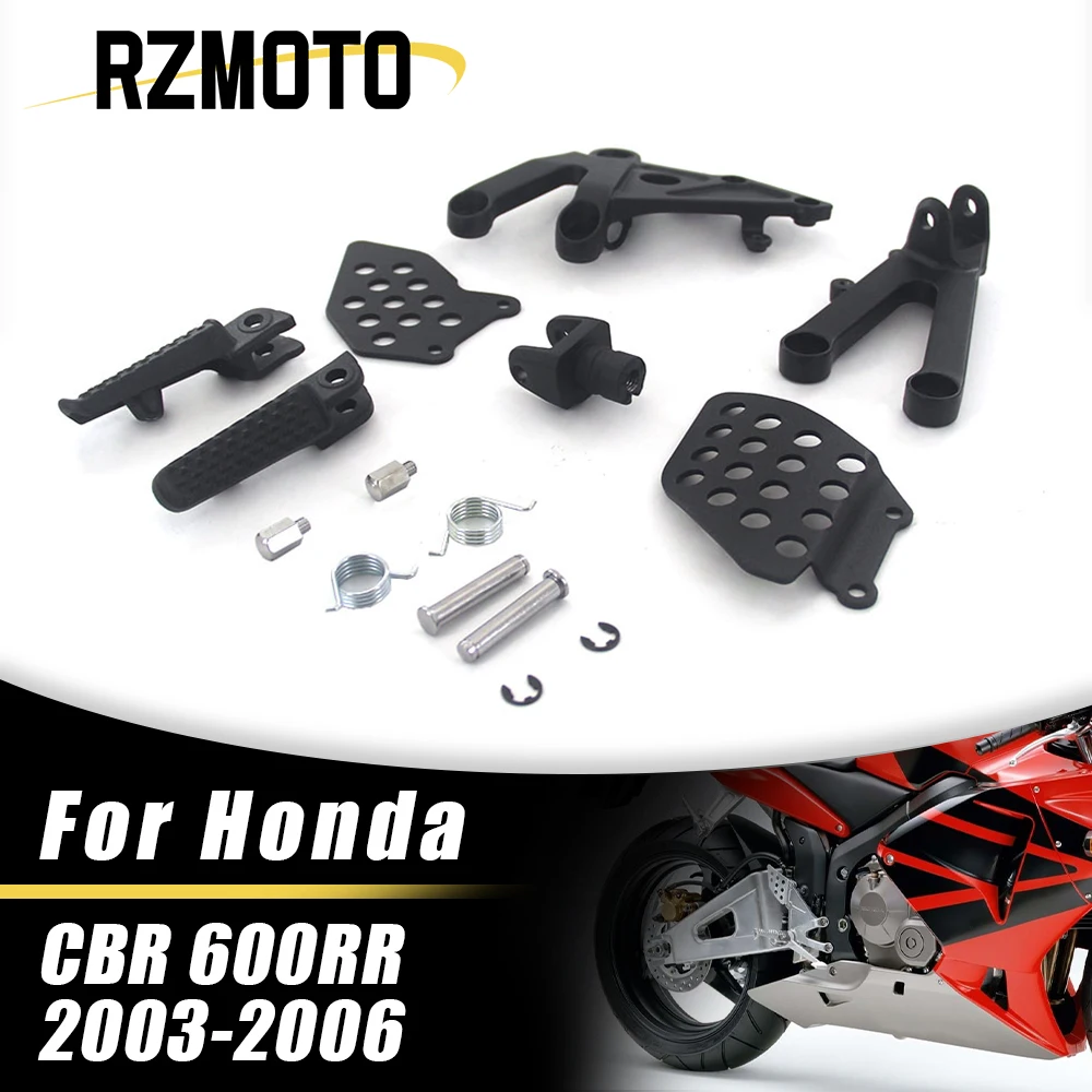 

Motorcycle Parts Front Foot Rests Pedal Bracket Assembly Kit For Honda CBR 600RR CBR-600RR CBR600-RR 2003-2006