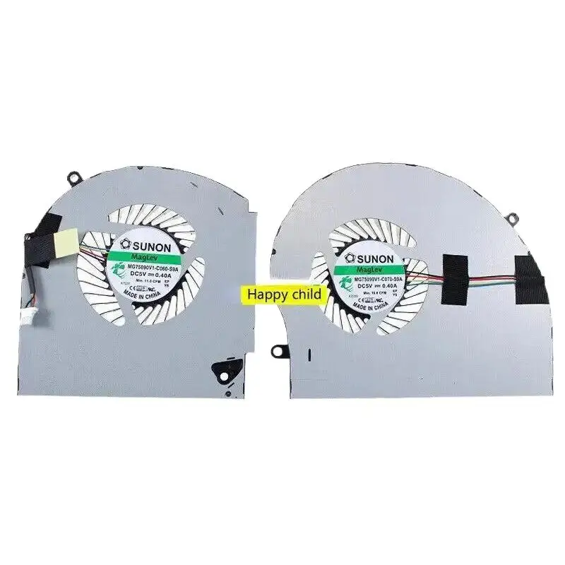 WYORESY NEUER CPU+GPU-Lüfter für Dell Alienware 17 R4 R5 P31E ALW17C Laptop 2 Stück Lüfter ^&^)