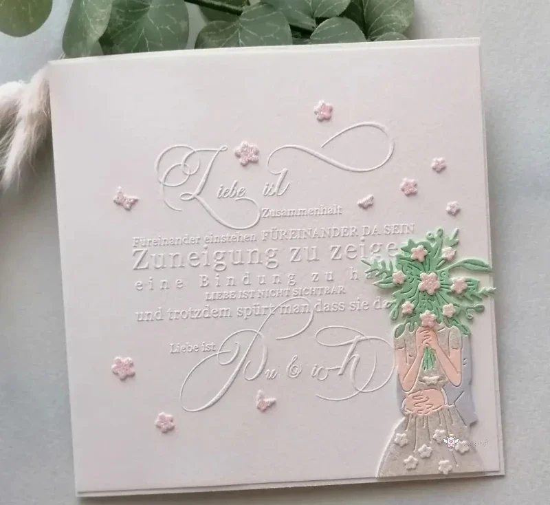 Piggy Craft Metall-Stanzformen, geschnittene Matrizenform, Liebhaber, schüchterne Umarmung, Sammelalbum, Papierhandwerk, Messerform, Klingenstanzer, Schablonen