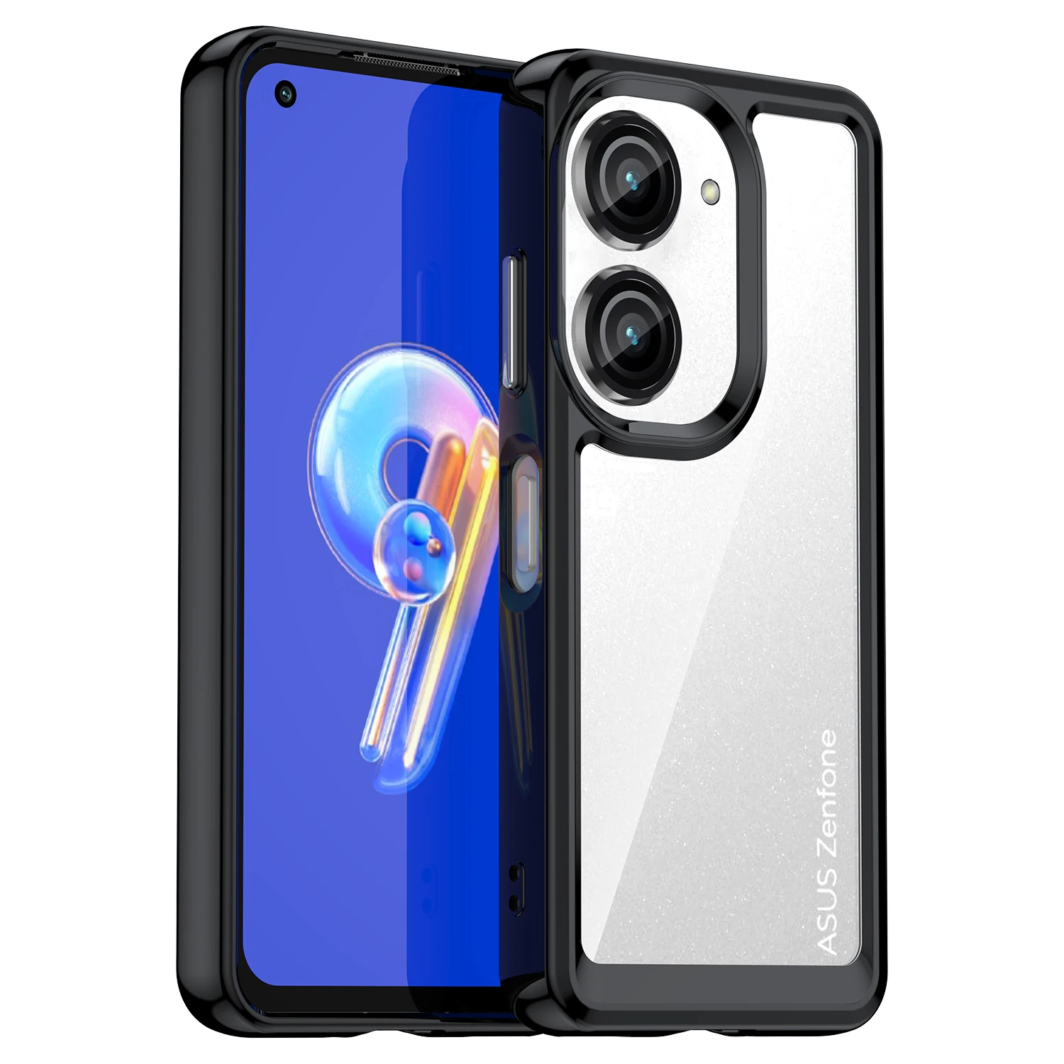 Clear Case For Asus Zenfone 9 Case For Asus Zenfone 9 Cover Coque Funda Hard Translucent Shockproof Phone Bumper Asus Zenfone 9