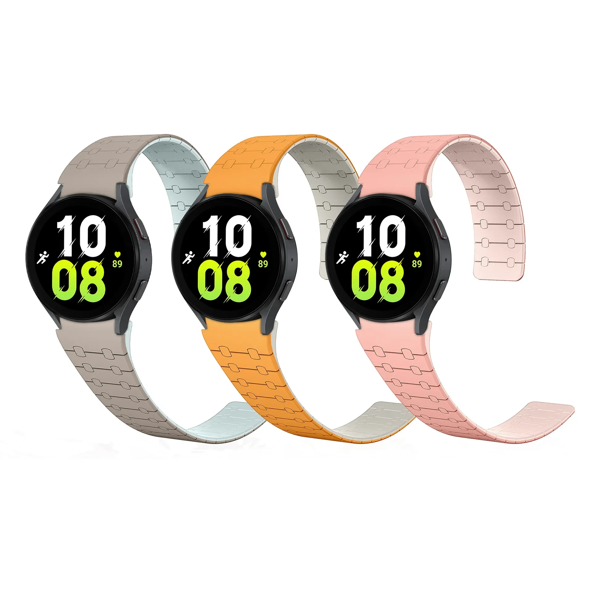 Magnetic Silicone Strap For Samsung Galaxy Watch 6/5/4 44mm 40mm pro 45mm Sport 20mm Watchband Bracelet Galaxy Watch6 Classic 43