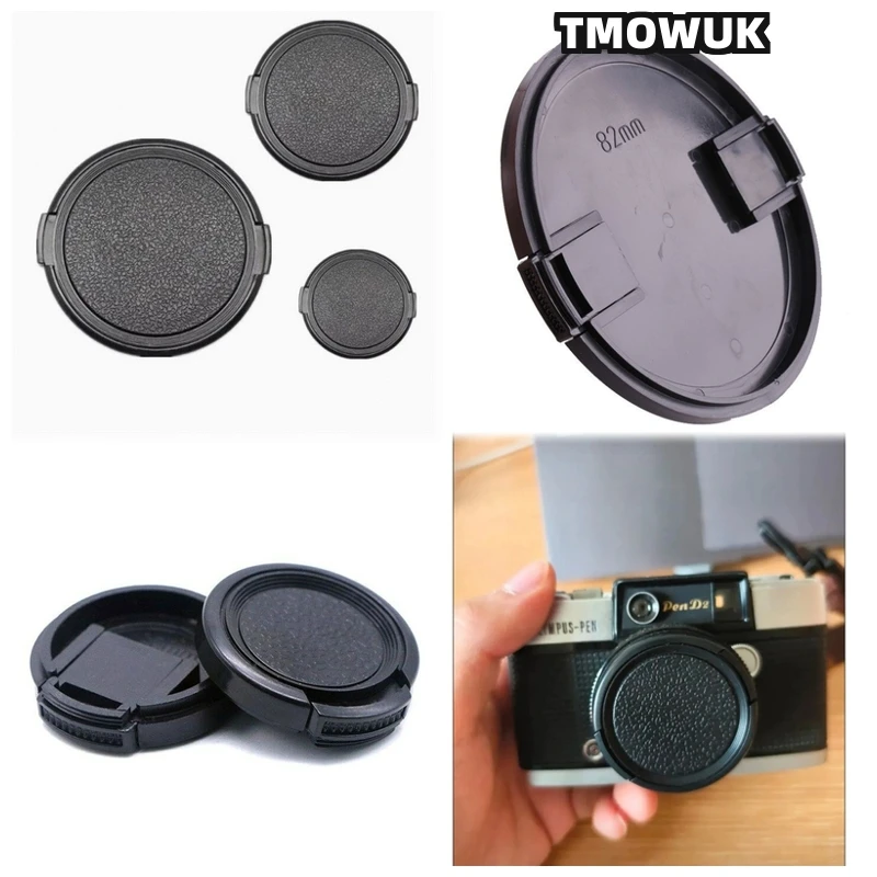 

For FUJIFILM X-H1 X-T60 X-Pro4 X-A20 X-T5 X-M5 X-E5 X-T200 X-T3 X-S20 Camera Lens Cap Protective Cover Center Pinch Snap-on 49mm
