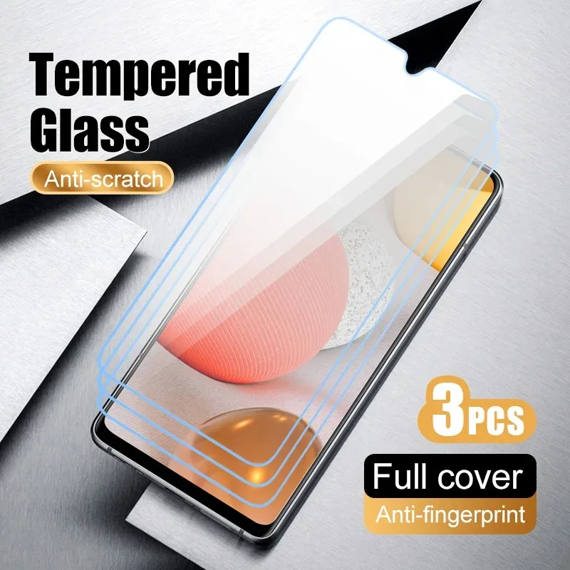 3pcs Glass smartphone protective film for Samsung Galaxy A05S A15 5G A25 A35 A55 A04 A04S A04E A04 Core A14 A24 4G A34 A54 5G