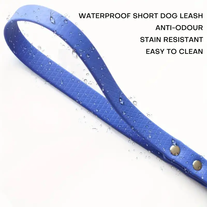 Short Dog Leash PVC Dogs Leash 30cm For Large Dog Training Walking Easy Clean Waterproof Leash Dogs Traction Rope Pet Chain