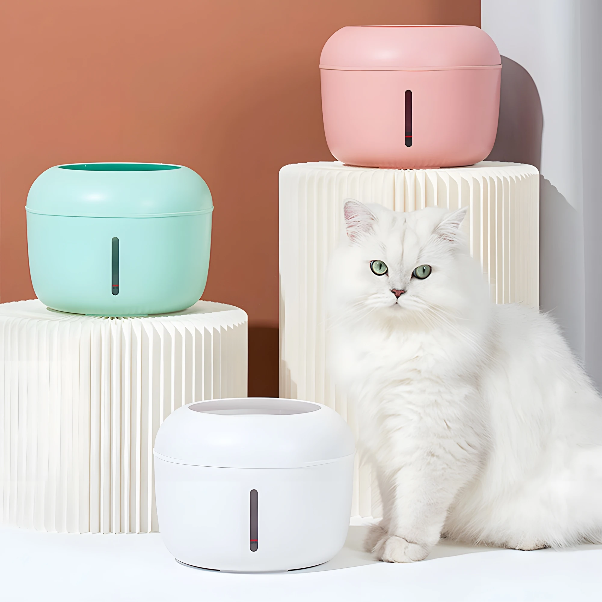 

Electric Pet Water Drinking Fountain 2.5L Automatic Recycling Filtration Drinker Cat Water Bowl USB Charging Water Dispenser