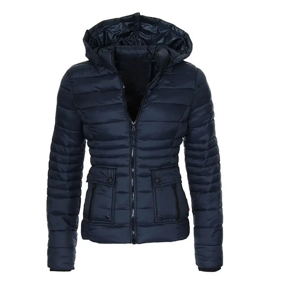 2023 Katoen Gewatteerde Parka Vrouwen Jas Winterjas Lange Warme Parka Capuchon Herfst Winter Verdikte Slim Fit Uitloper Korte Jas