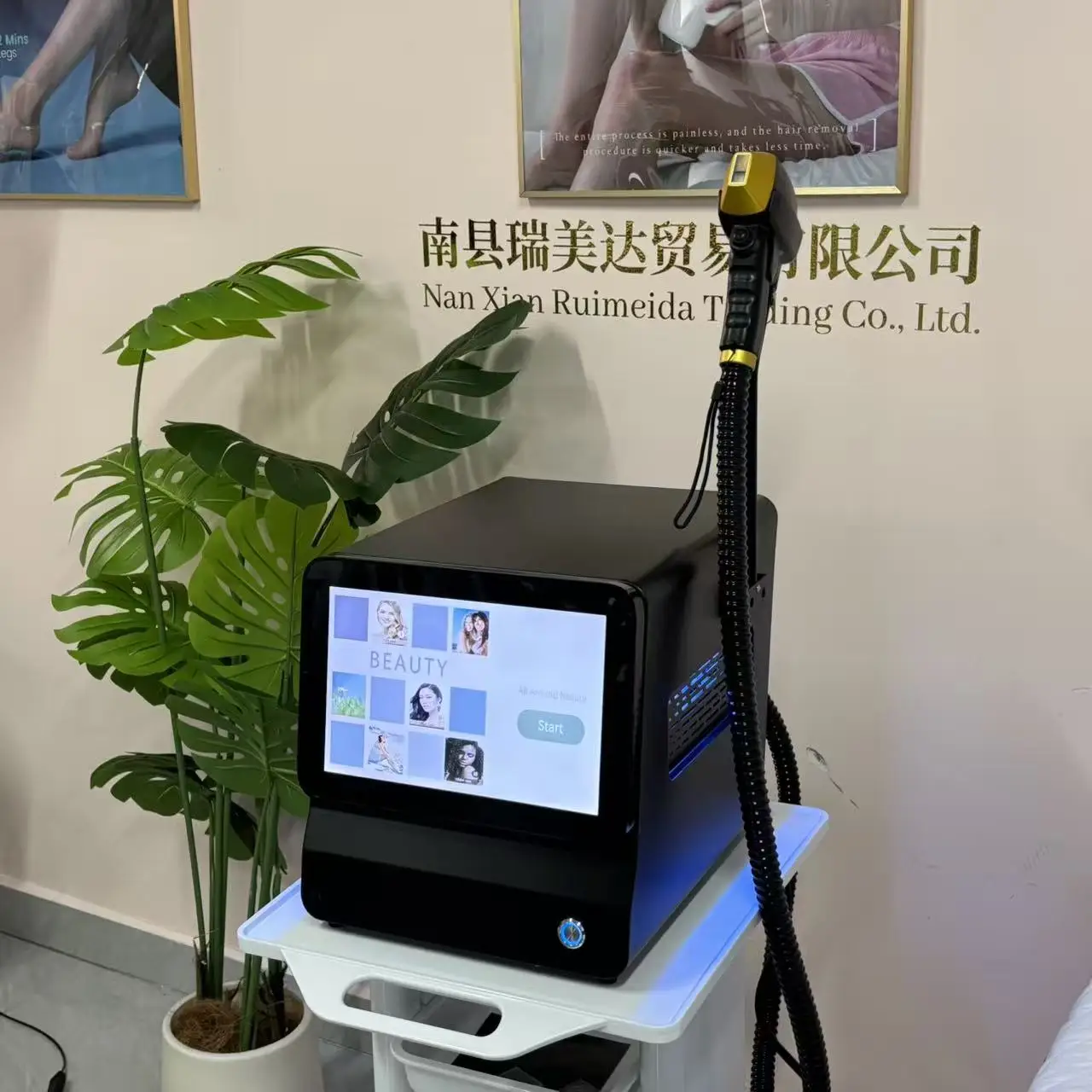 

NEW 10 Bar 808NM Diode Laser Hair Removal Machine 4 Wavelength Customized 4000W High Power ICE Platinum Alexandrite Painless