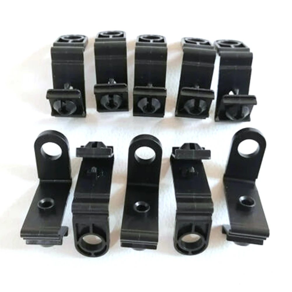 10pcs Accessories 8E0821989A 8E0-821-989-A Fender Apron Retainer Black Front/Rear/Left/Right Mud Flap/ Washable