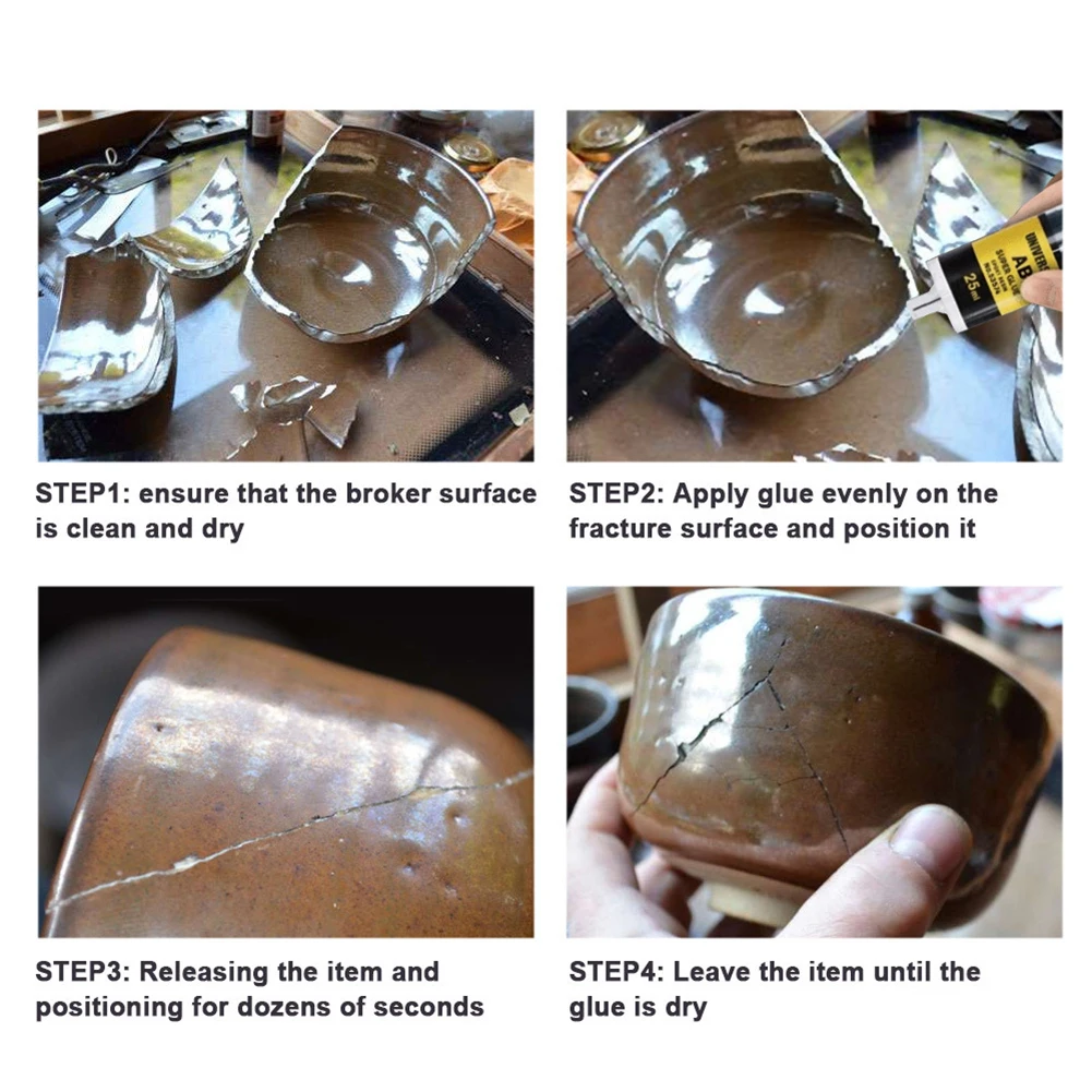 Universal AB Glue Epoxy Resin AB GlueCold Welding For Metal Stainless Steel Glass Repair Tool Strong Adhesive Super Liquid Glue