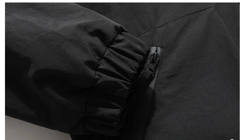 Chaqueta de invierno con cuello levantado para hombre, Parka gruesa y cálida de Color sólido, ropa de calle de moda, talla grande 6XL, 7XL, 8XL,