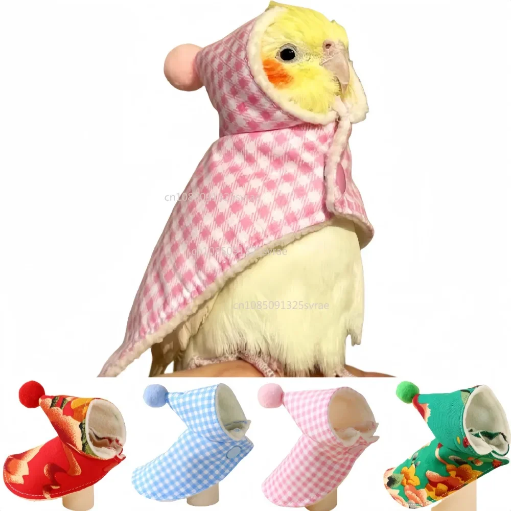 Winter Warm Bird Clothes Parrot Colorful Cover Dress Up Protect Pet Parrots Comfortable Bird Cloth Birds Suit Parakeet Clothing