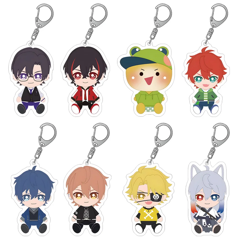 VTuber Colorful Peach JPAPA Noa Yuankun Tattsun Siva DNQ Uri Eto Hiro Naokiri Mofu cute Anime Acrylic keychain Bag pendant gift