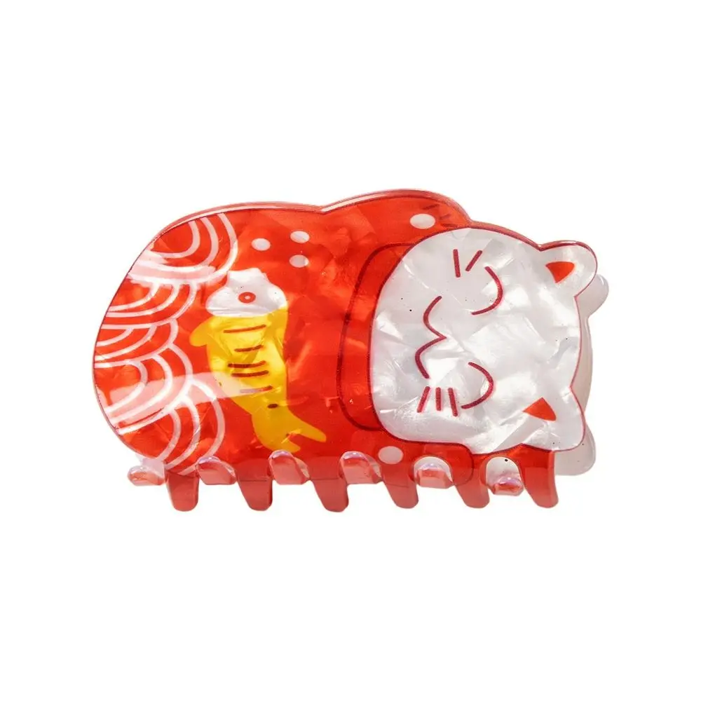

Funny Fish Cat Hair Claw Letter Acetate Acetate Hair Clip Attract Luck Large Size Animal Shark Clip Party