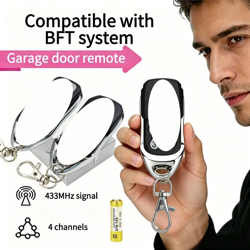 Compatible BFTRCB02RCB04 MITTO2/4 433MHz Rolling Code Remote Control BFT MITTO2 MITTO4 RCB 02 04 Garage Door Gate Remote Control