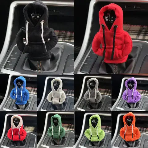 Car Gear Shift Hoodie Cover Shift Cover Gear Handle Decoration Fits Manual Automatic Universal Car Shift Lever Interior Decor