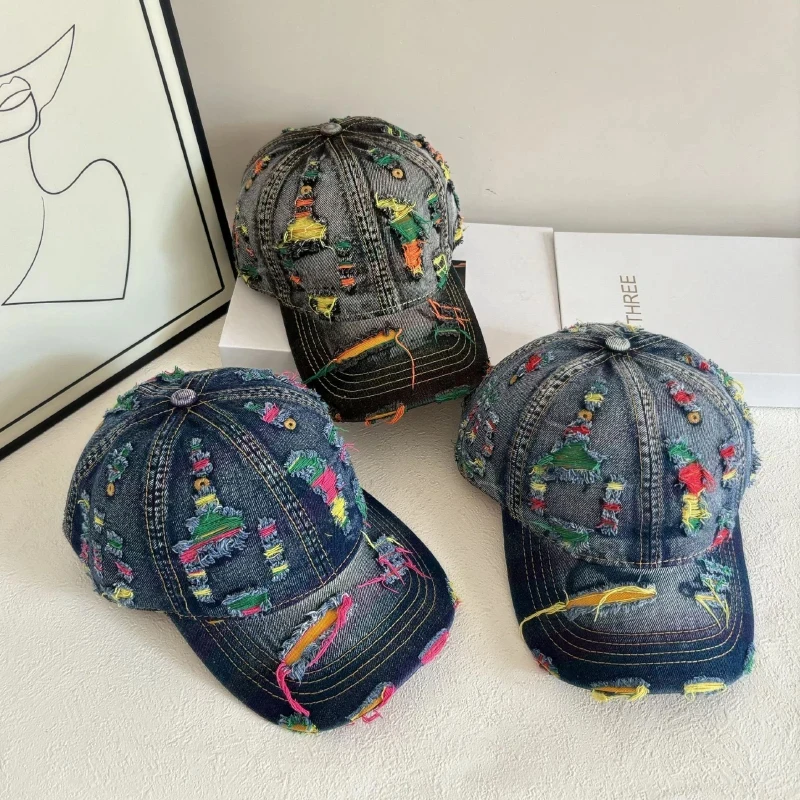 Unisex Retro Washed Cotton Distressed Old Baseball Cap Adjustable Low Profile Headwear Unstructured Soft 6 Panel Trucker Dad Hat