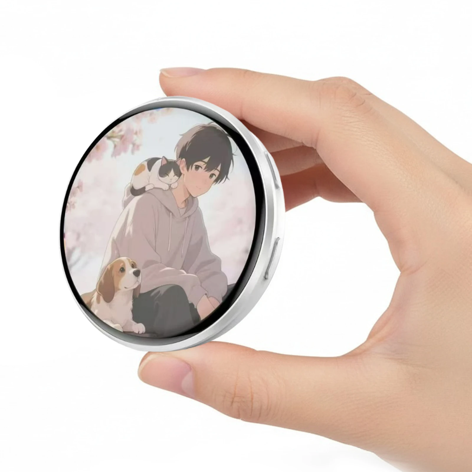 

Цифровой значок-пин 2 дюйма в аниме-стиле со светодиодным экраном для Рождества, косплея, концертов для фанатов аниме